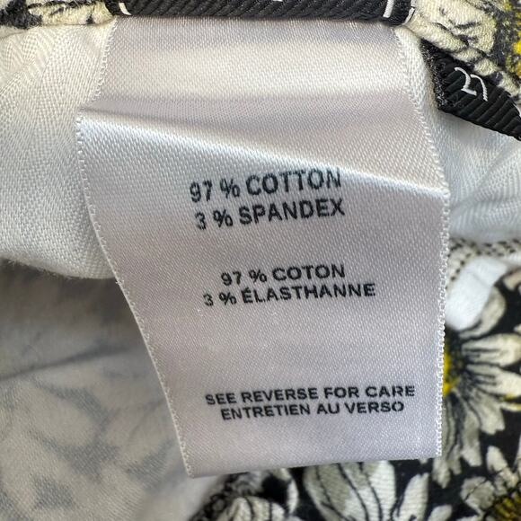 7 For All Mankind Jeans Women's 27 (4) Black White Daisy Skinny Ankle Preppy - Picture 10 of 15